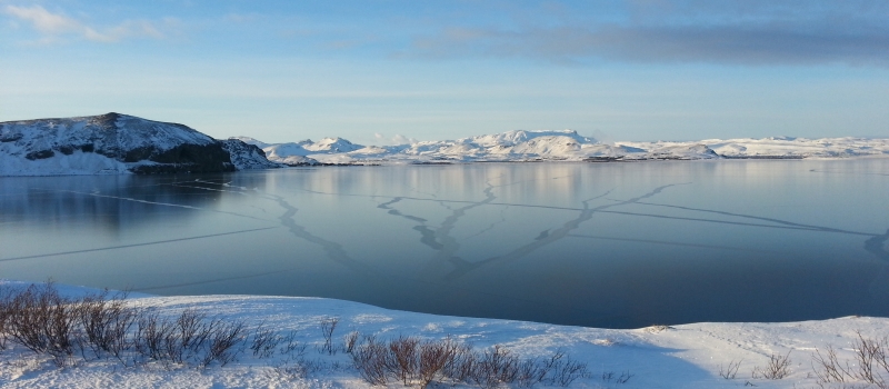 Frozen Þingvallavatn