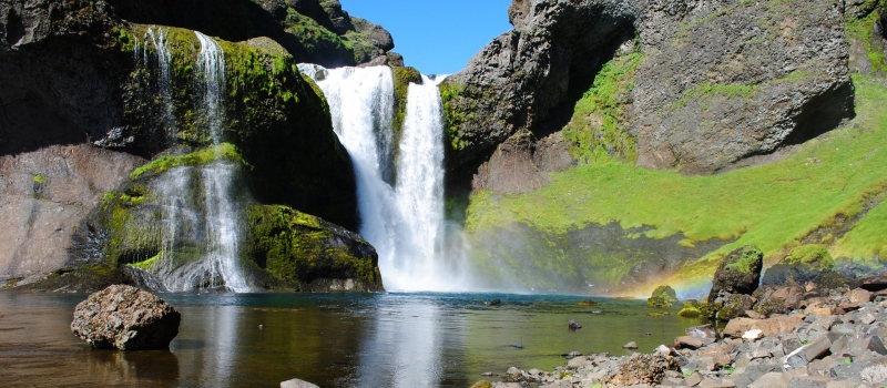 Klaustur Waterfall
